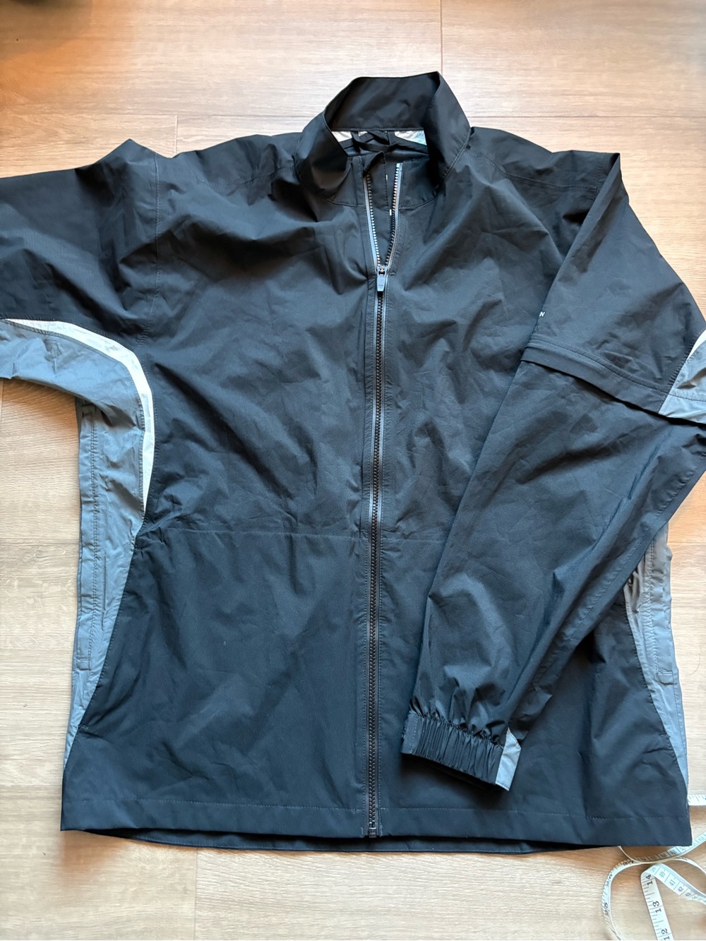 Shedrain Golf Black & Gray Lightweight Rain Jacket Vortex Vent